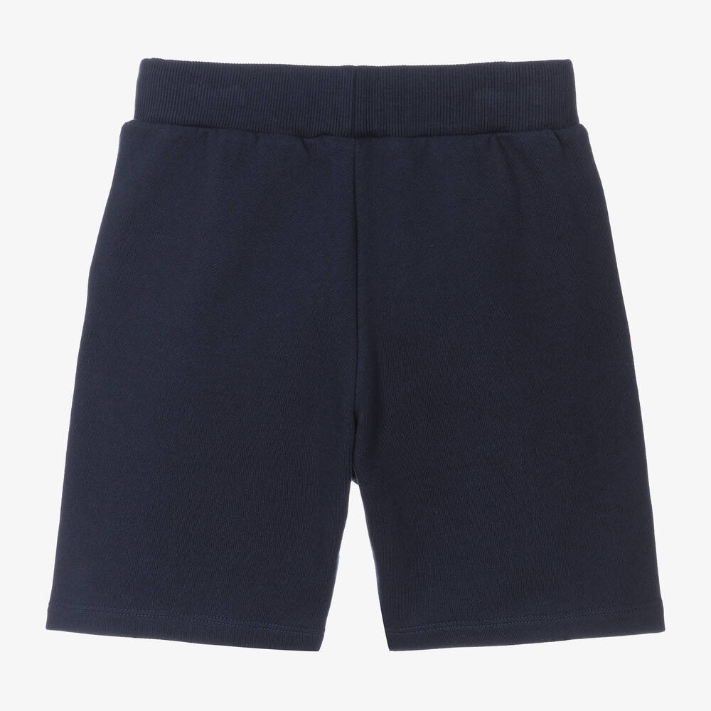 Balmain-Boys Navy Blue Cotton Jersey Shorts | Childrensalon Outlet