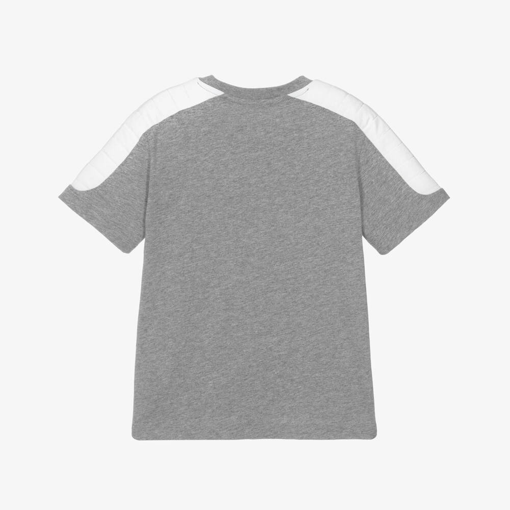 Balmain-Boys Soft Grey Jersey Tee | Childrensalon Outlet