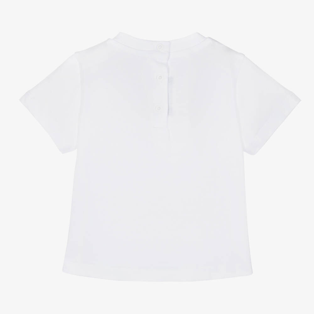 Balmain-Boys White Soft Cotton Tee | Childrensalon Outlet