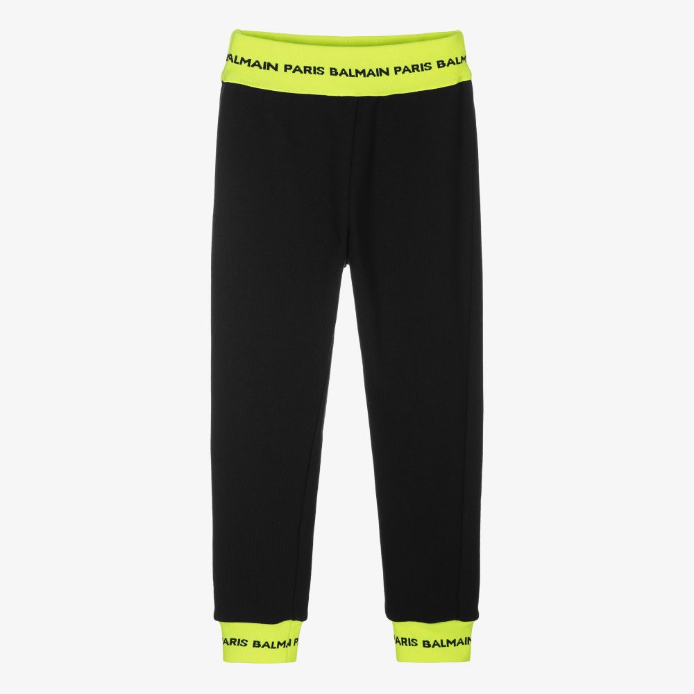 Balmain - Schwarze Baumwoll-Jogginghose (M) | Childrensalon