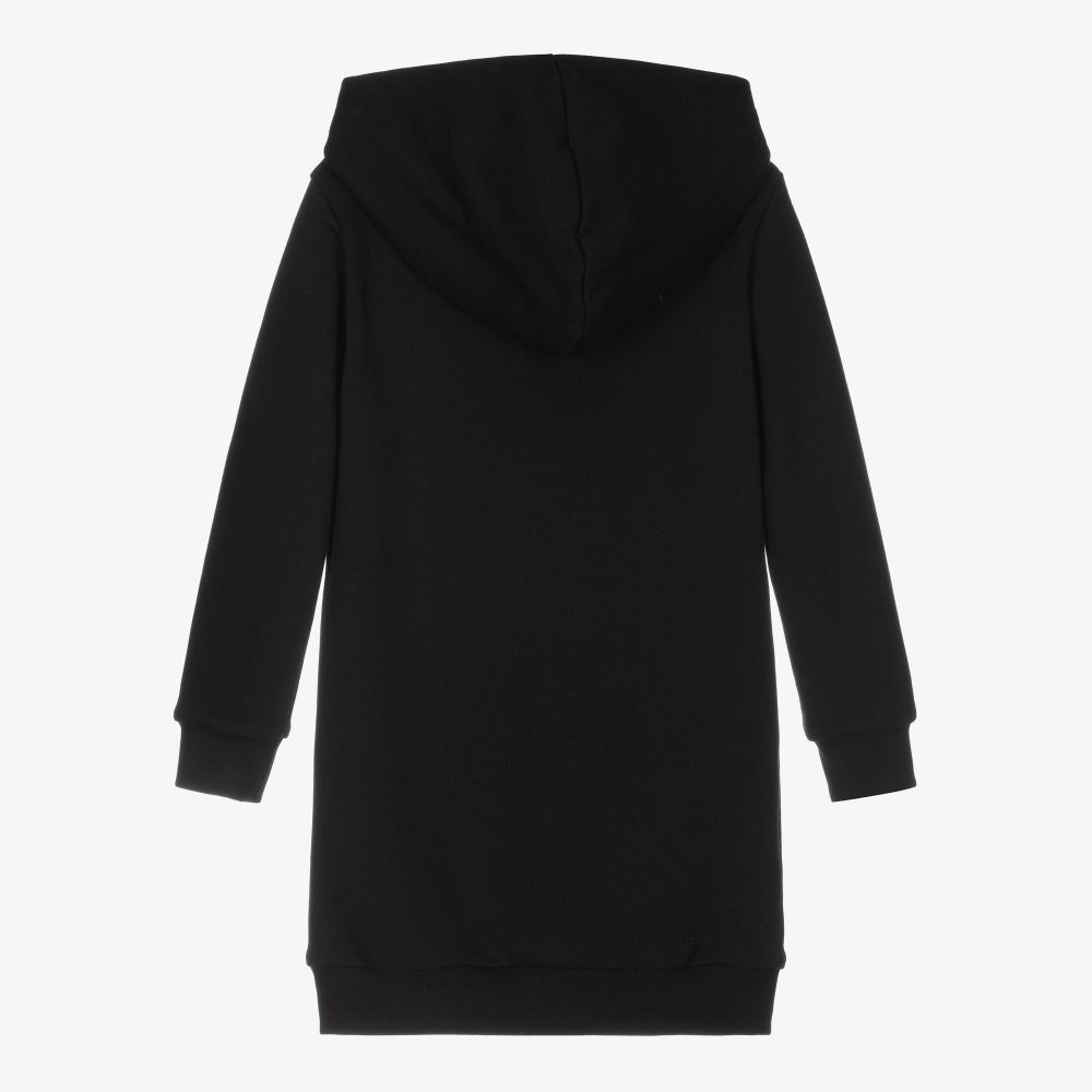 balmain-girls-black-cotton-logo-dress-childrensalon-outlet
