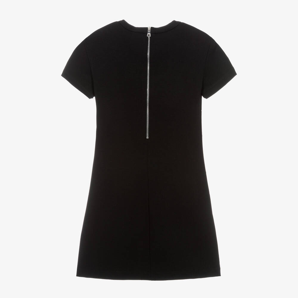 Balmain-Girls Black Milano Jersey Diamanté Dress | Childrensalon Outlet