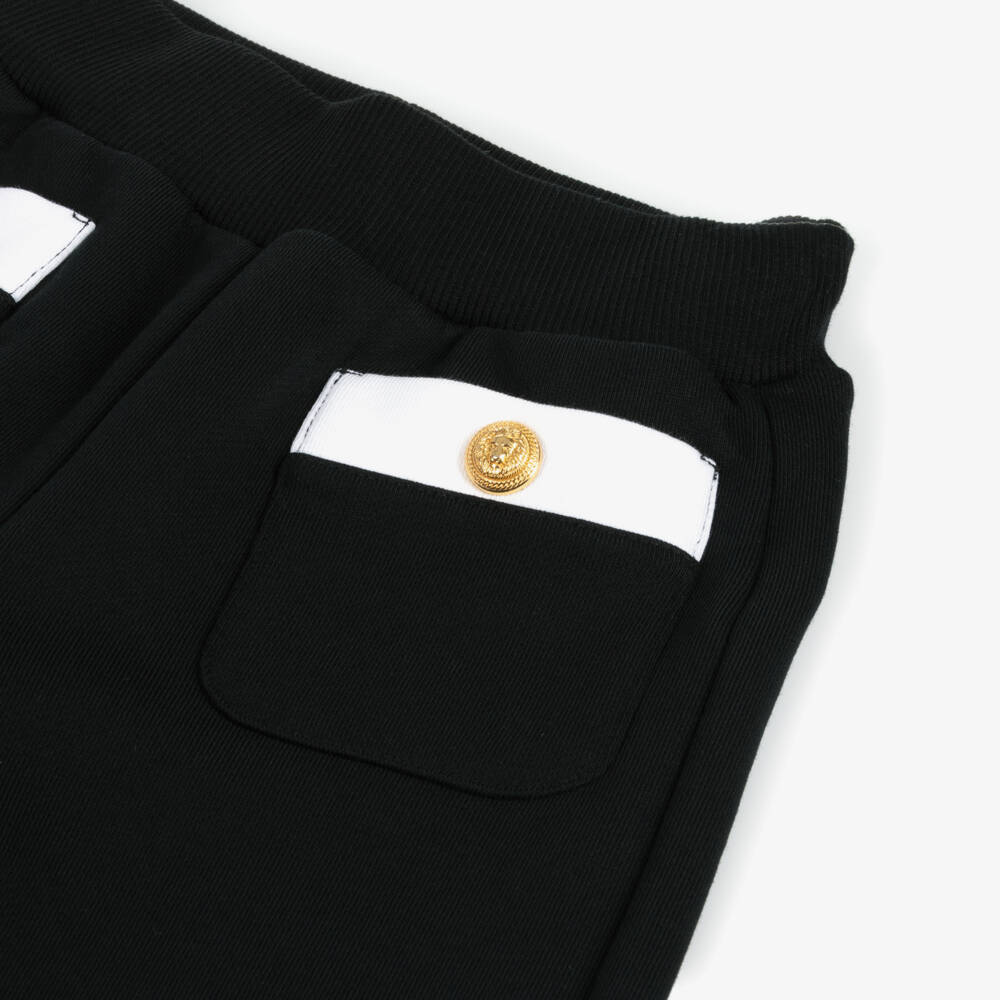 Balmain-Элегантные черные брюки с разрезом для девочек | Childrensalon Outlet