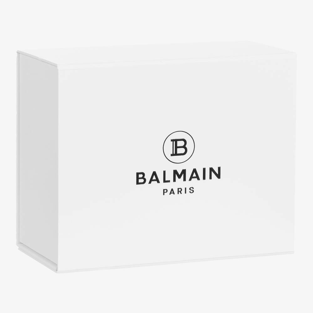 Balmain-طقم أفرول قطن لون زهري للمولودات | Childrensalon Outlet