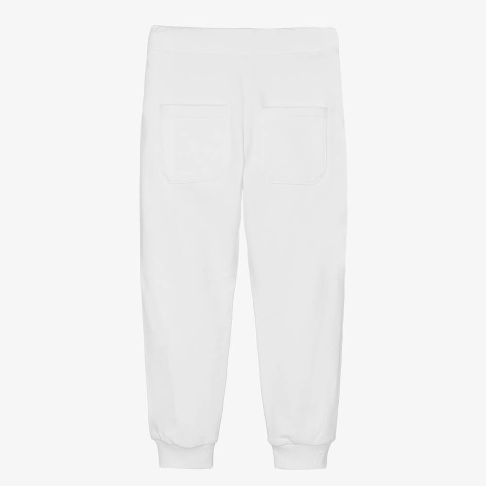 Balmain-Белые хлопковые джоггеры | Childrensalon Outlet