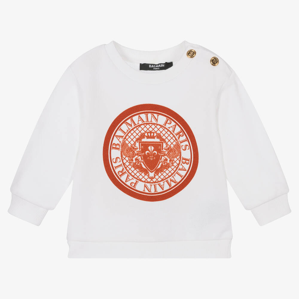 Balmain red sweatshirt on sale
