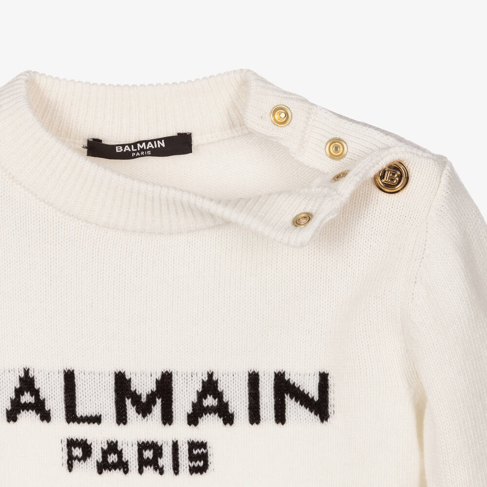 Balmain jumper white 2025