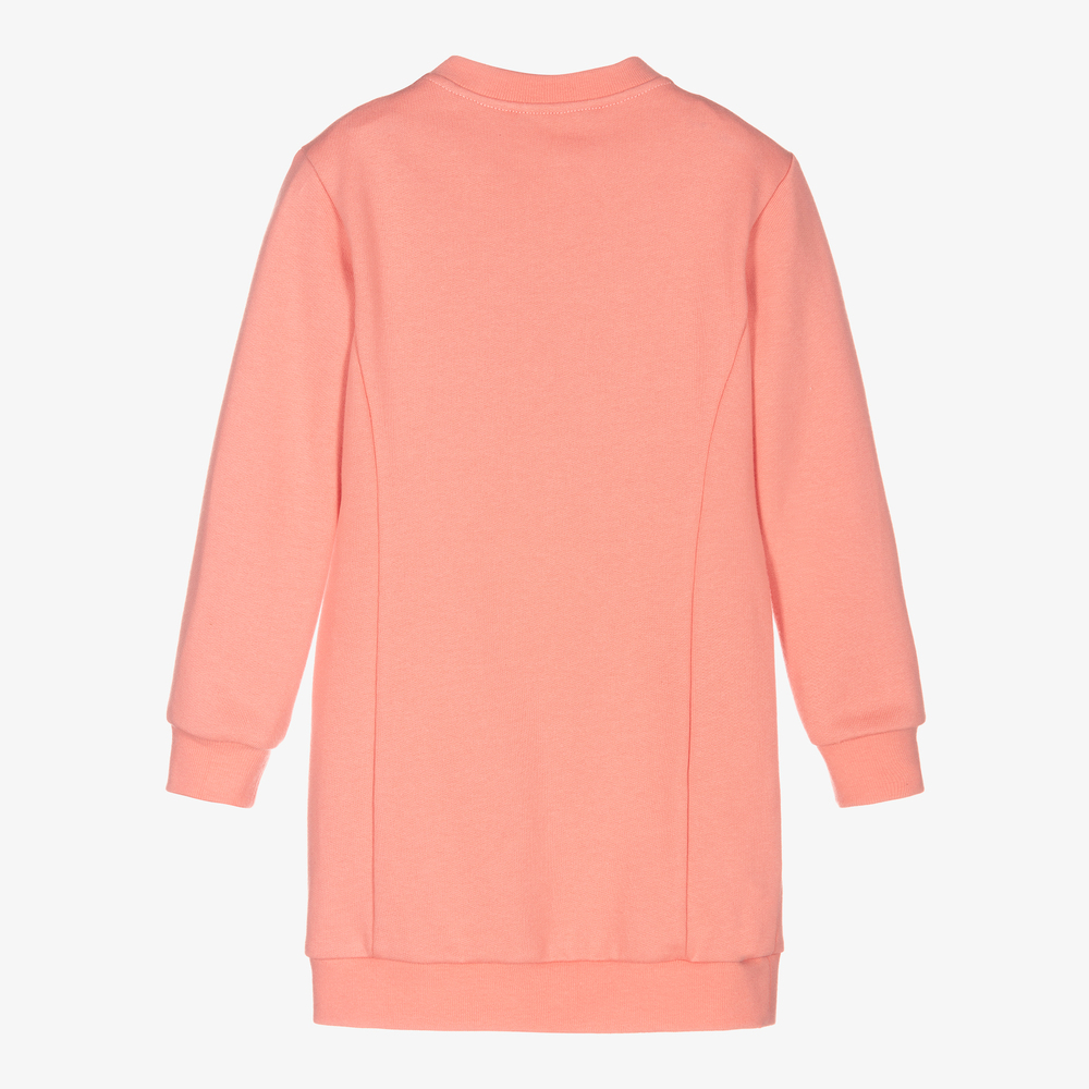 Balmain Kids logo-embroidered T-shirt dress set - Pink