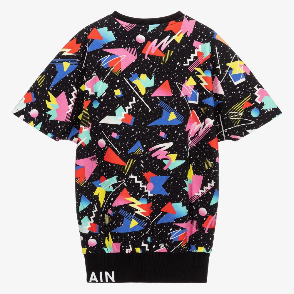 Balmain-Черное платье с рукавом-реглан для подростков | Childrensalon Outlet