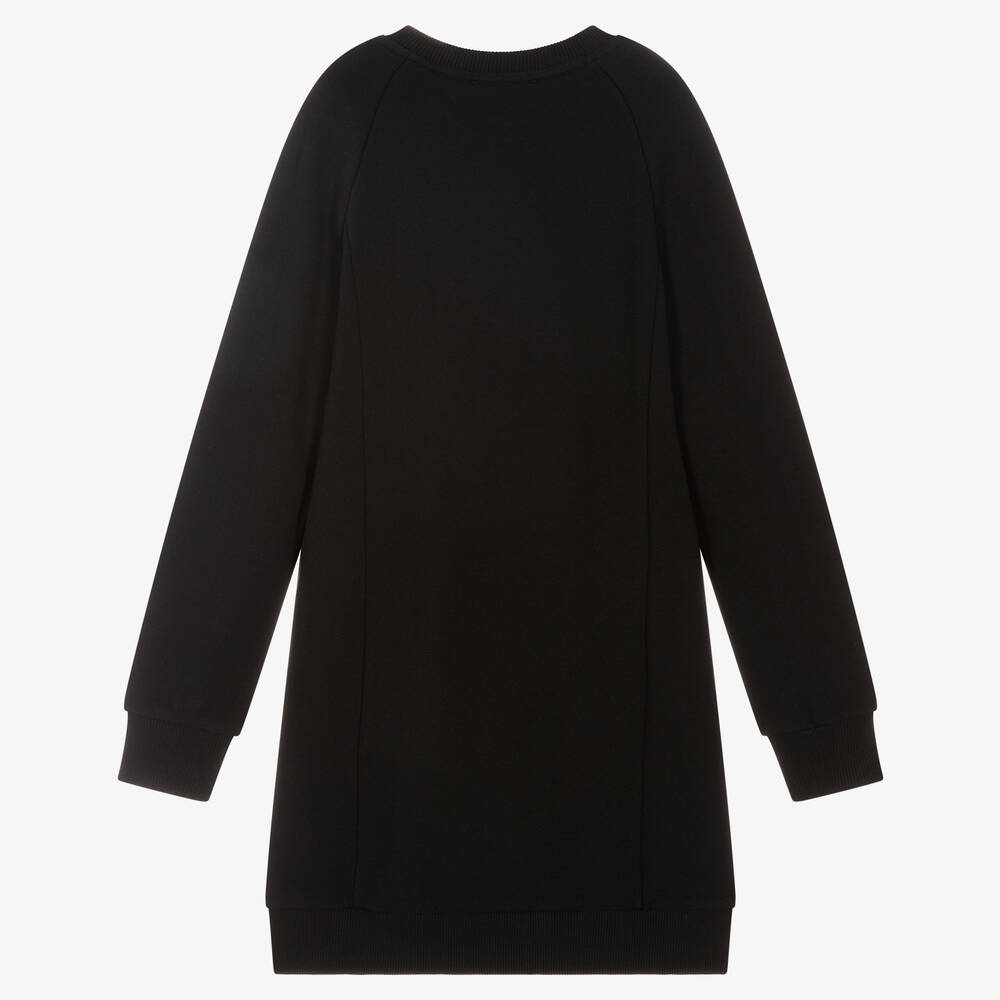 Balmain-Черное платье с пуговицами для подростков | Childrensalon Outlet