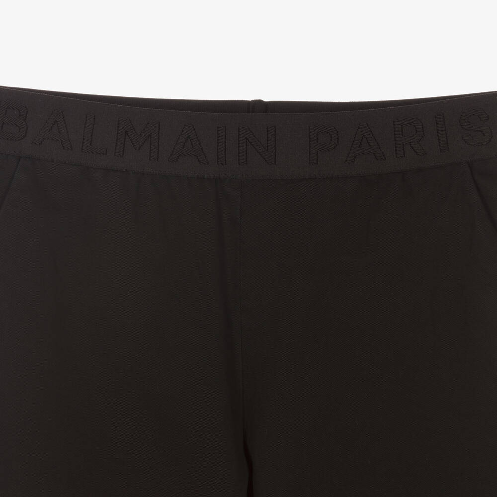 Balmain-Черные хлопковые джоггеры для подростков | Childrensalon Outlet