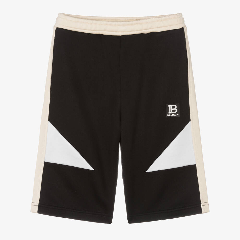 Balmain - Schwarze Teen Jersey-Shorts | Childrensalon