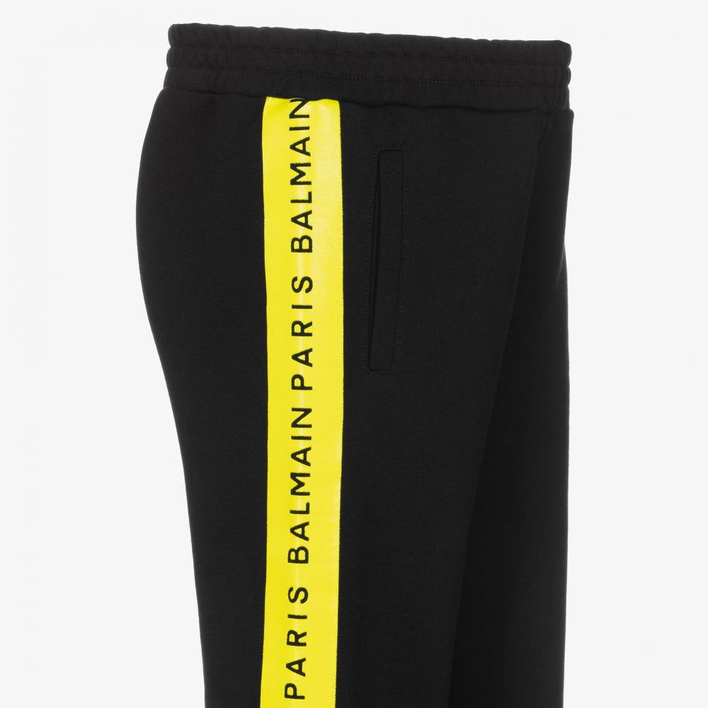 Balmain-Teen Black Joggers | Childrensalon Outlet