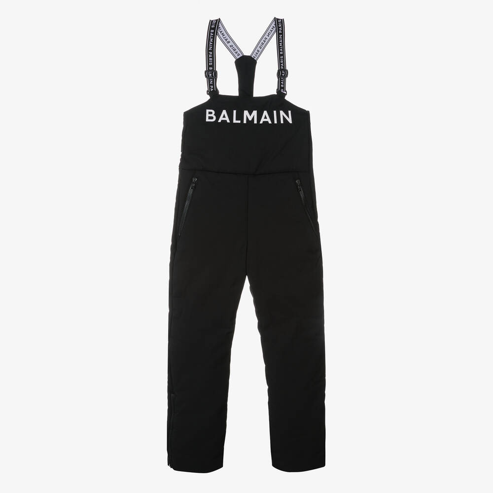 Balmain - Черный утепленный полукомбинезон для подростков | Childrensalon