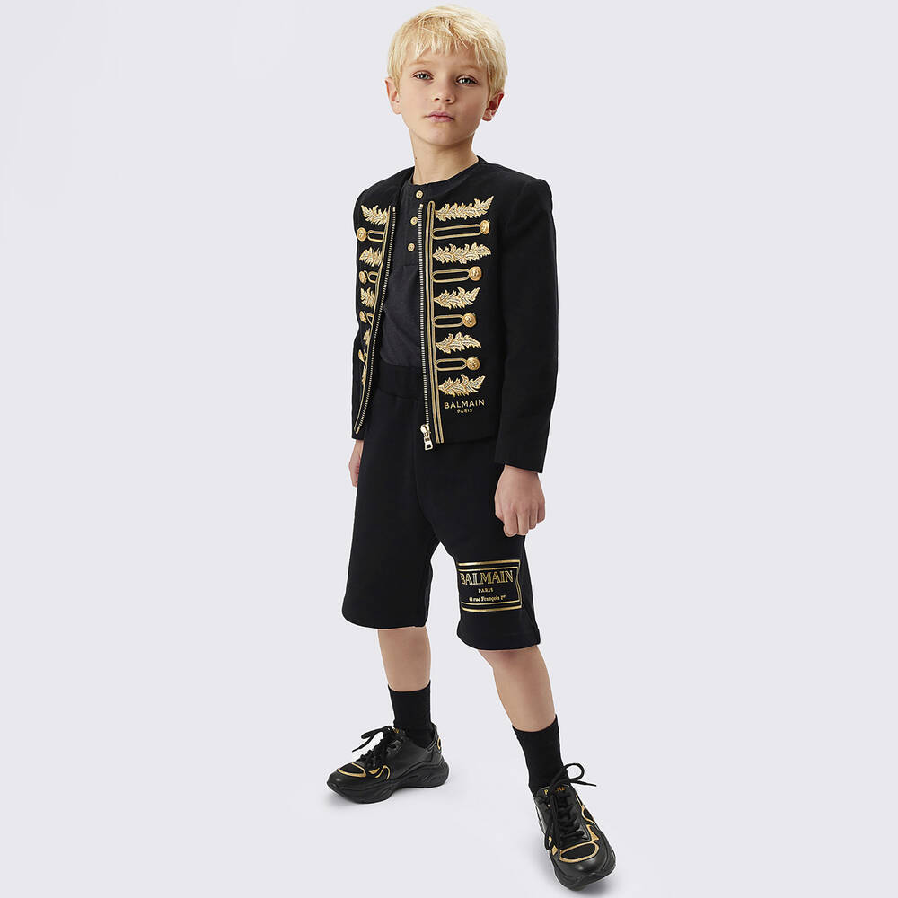 بالمان -شورت قطن جيرسي لون أسود تينز ولادي | Childrensalon Outlet