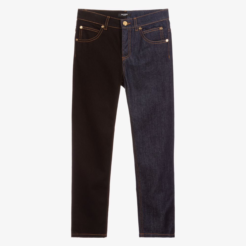 Balmain - Teen Jeans in Blau und Schwarz (J) | Childrensalon