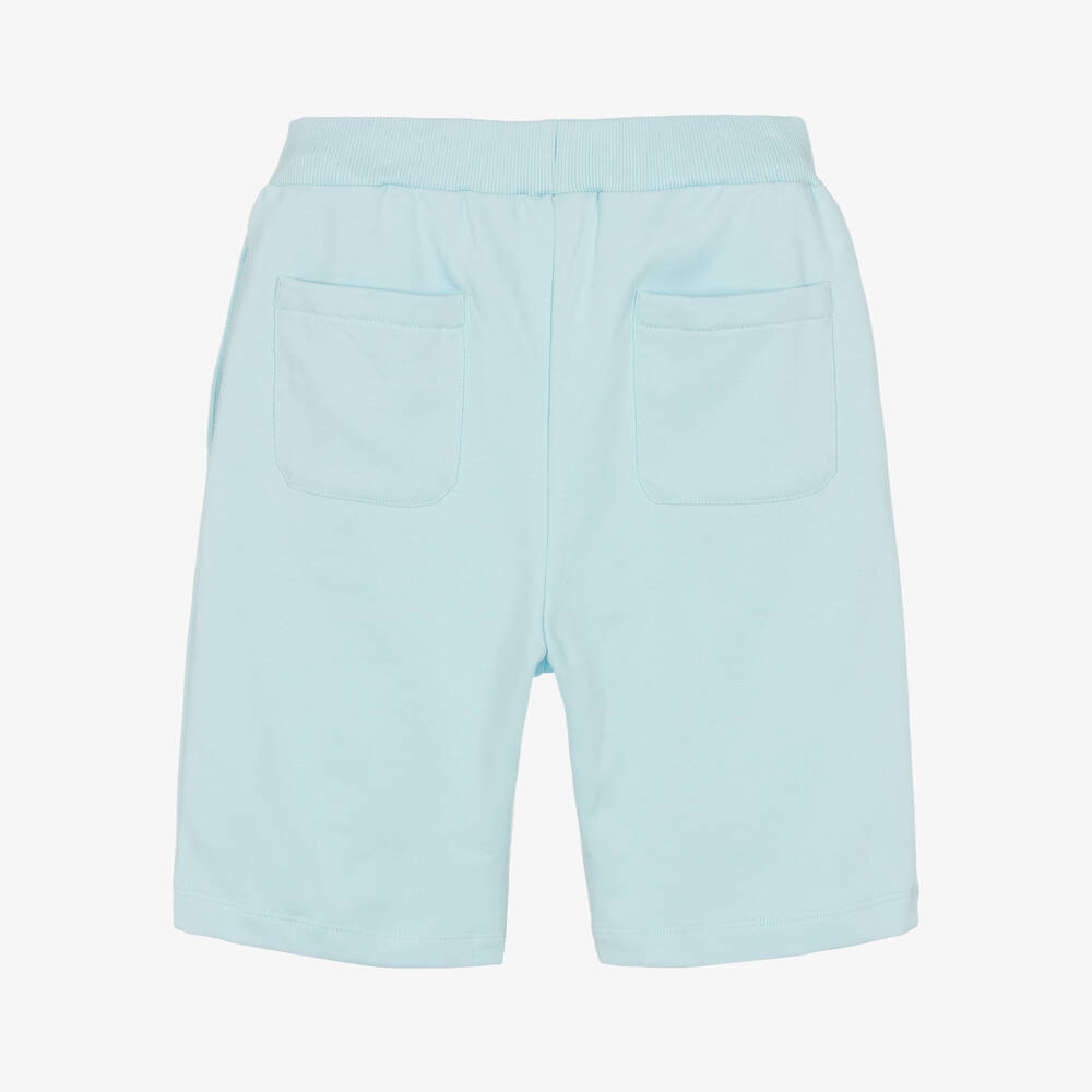 Balmain-Teen Boys Blue Cotton Jersey Shorts | Childrensalon Outlet