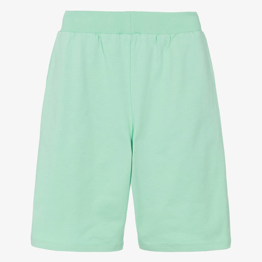 Balmain-Teen Boys Green Cotton Shorts | Childrensalon Outlet