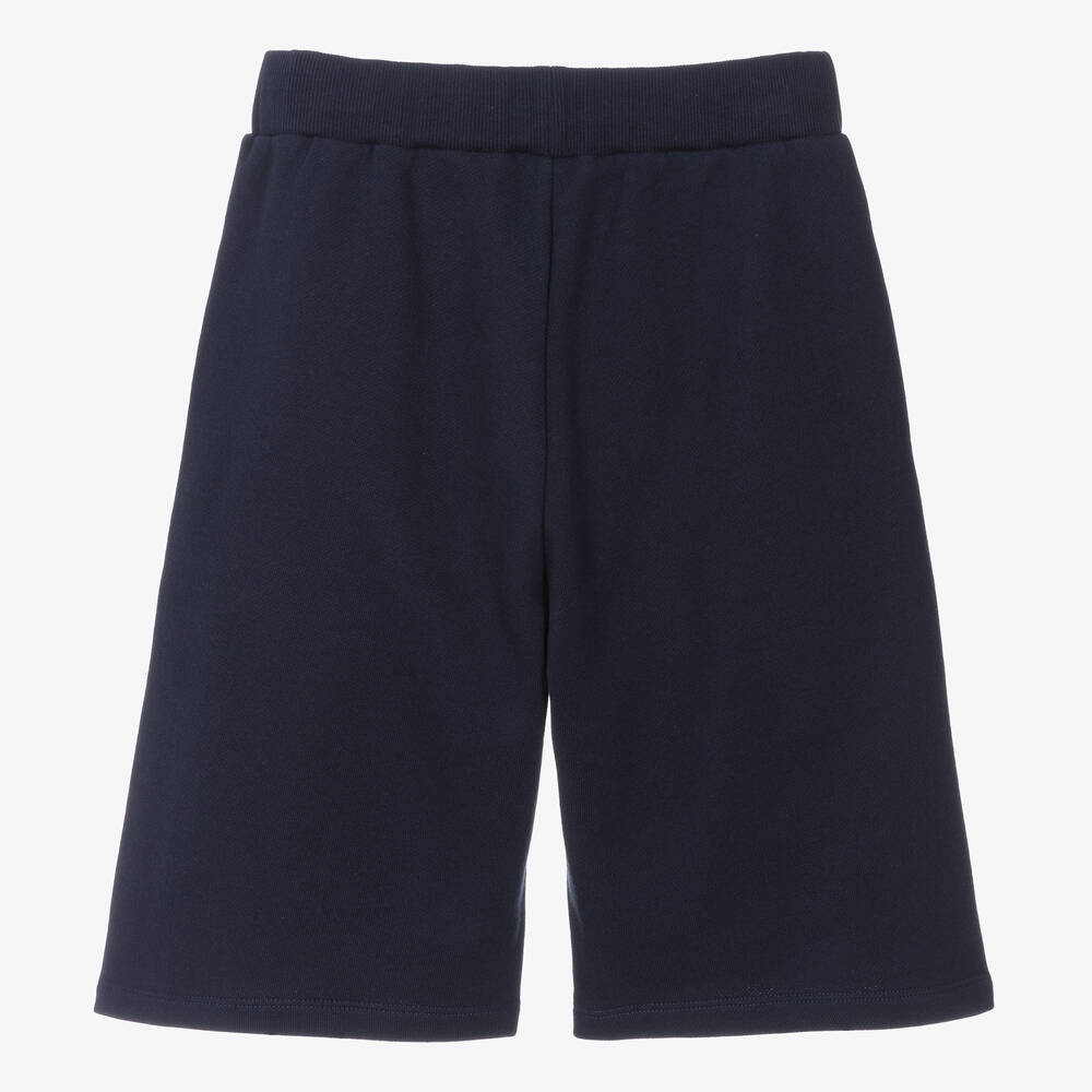 Balmain-Teen Boys Navy Blue Cotton Shorts | Childrensalon Outlet