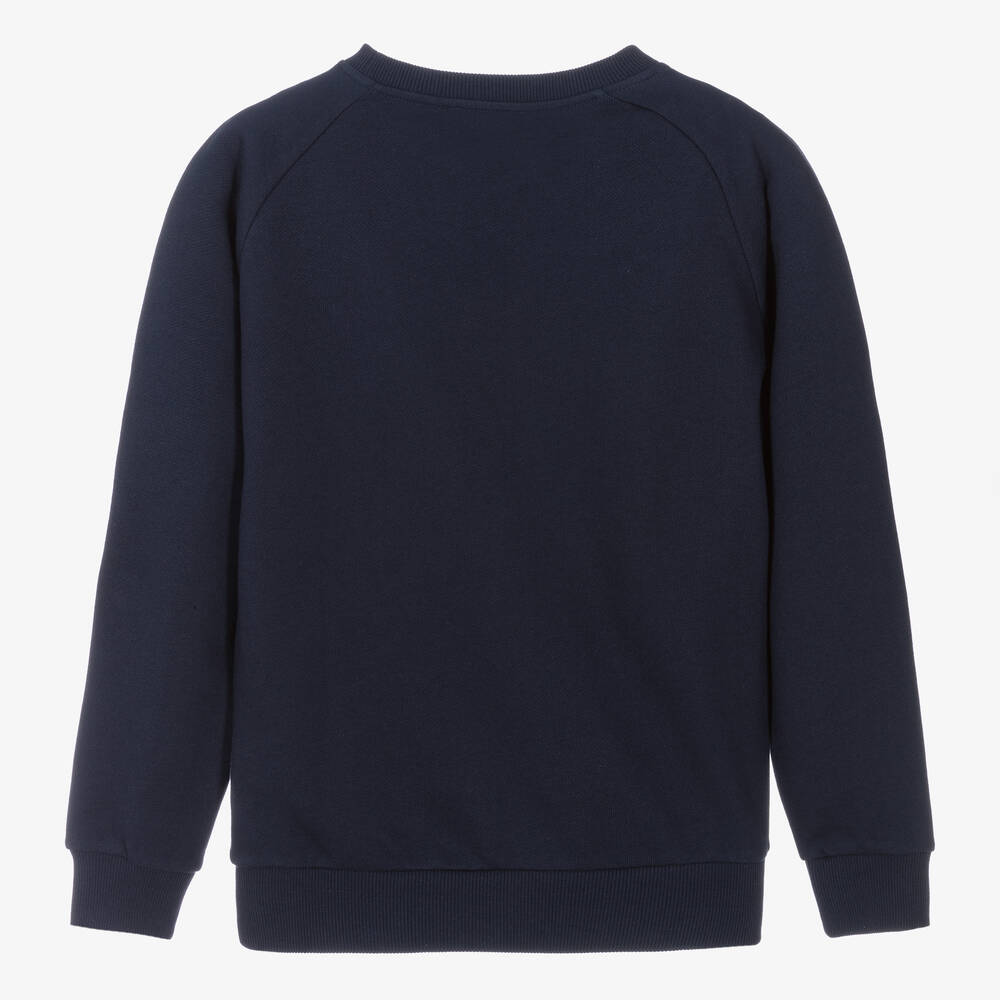 Balmain - Teen Boys Navy Blue Cotton Sweatshirt