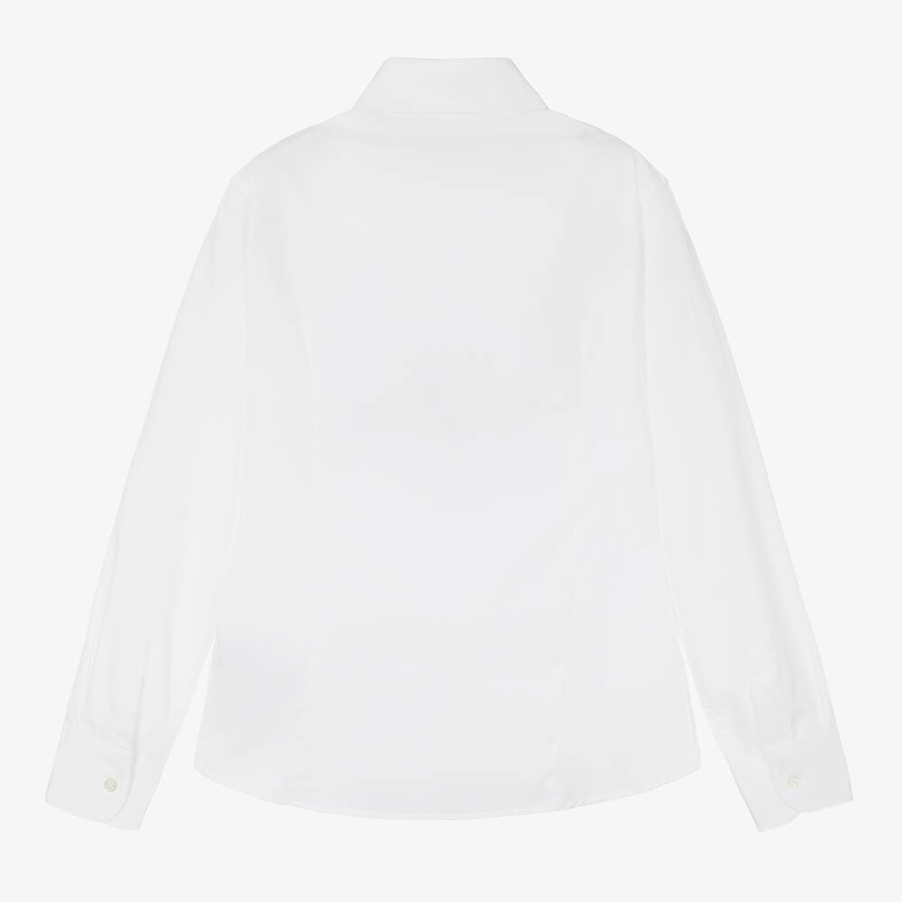 Balmain Chemise blanche en coton ado garcon Childrensalon Outlet