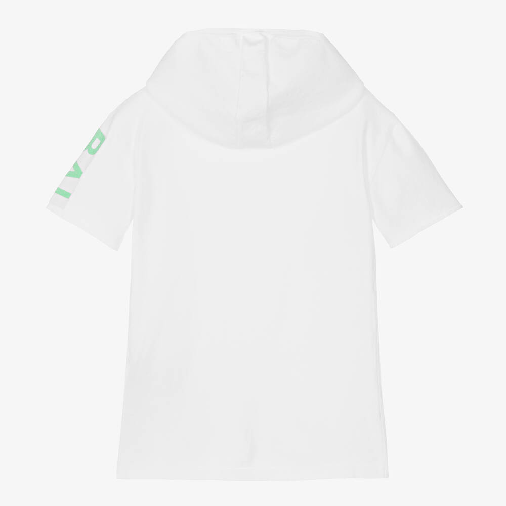 Boys white hooded sweatshirt outlet