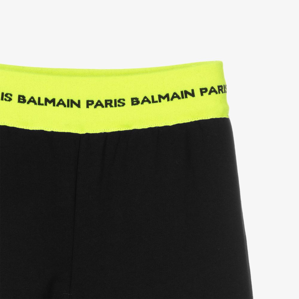 Balmain-Teen Girls Black Joggers | Childrensalon Outlet