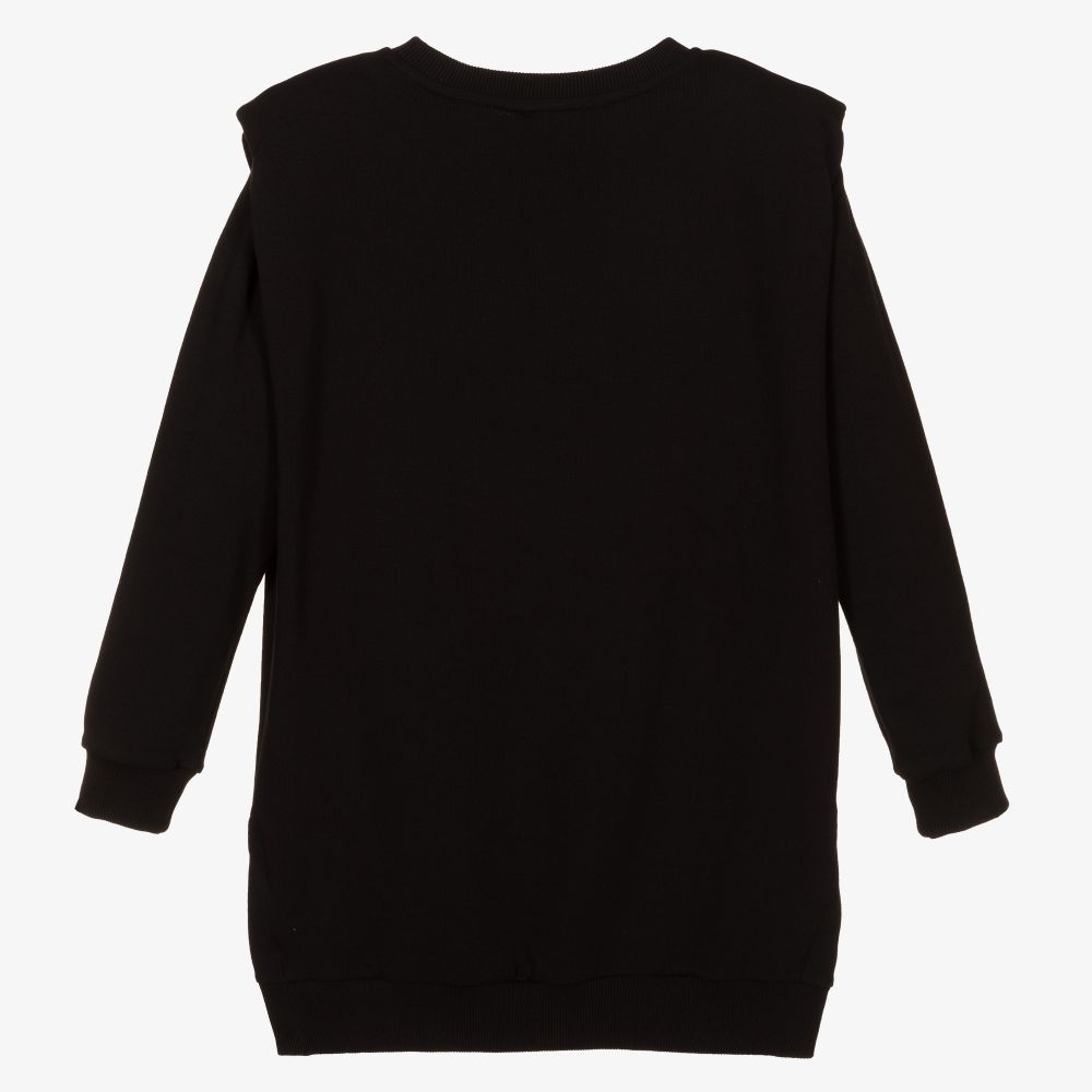 Balmain-فستان تينز قطن لون أسود | Childrensalon Outlet