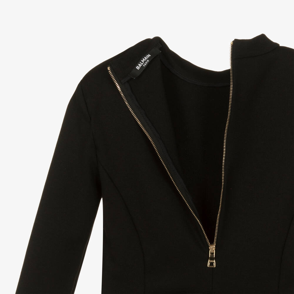 Balmain-Teen Girls Black & Red Dress | Childrensalon Outlet