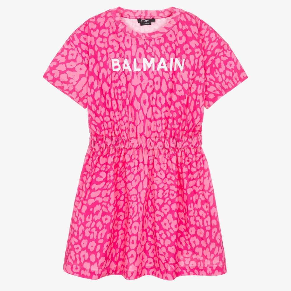 Pink balmain dress hot sale