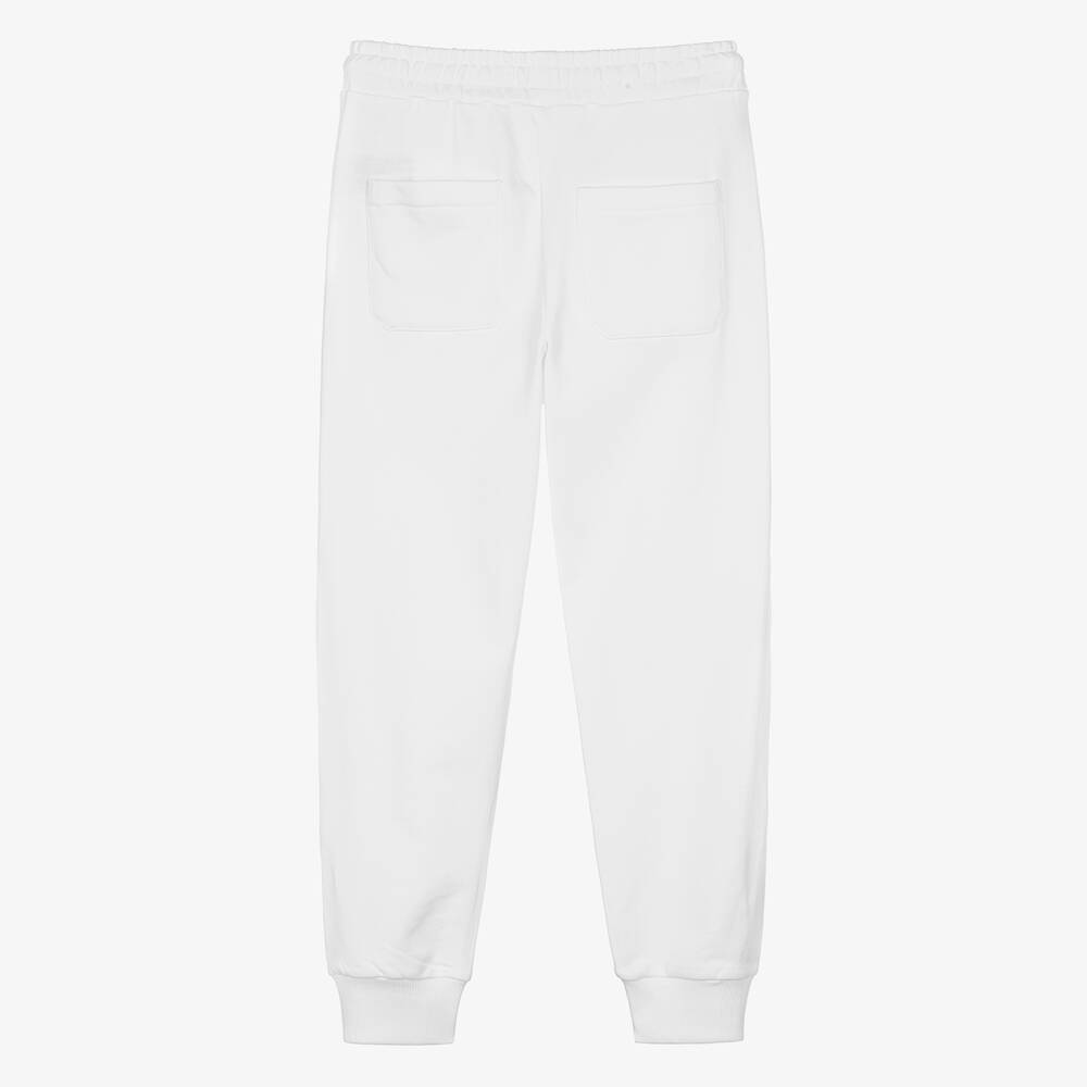 Balmain-Белые хлопковые джоггеры | Childrensalon Outlet
