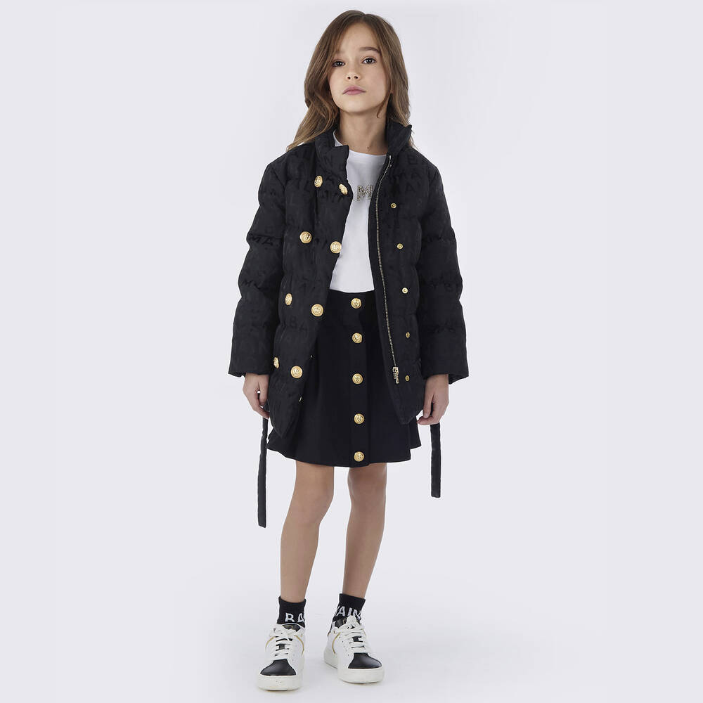 Balmain-Teen Girls White Diamanté T-Shirt | Childrensalon Outlet