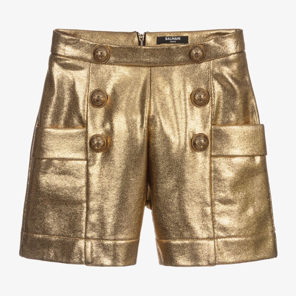 Balmain - Short doré Ado | Childrensalon