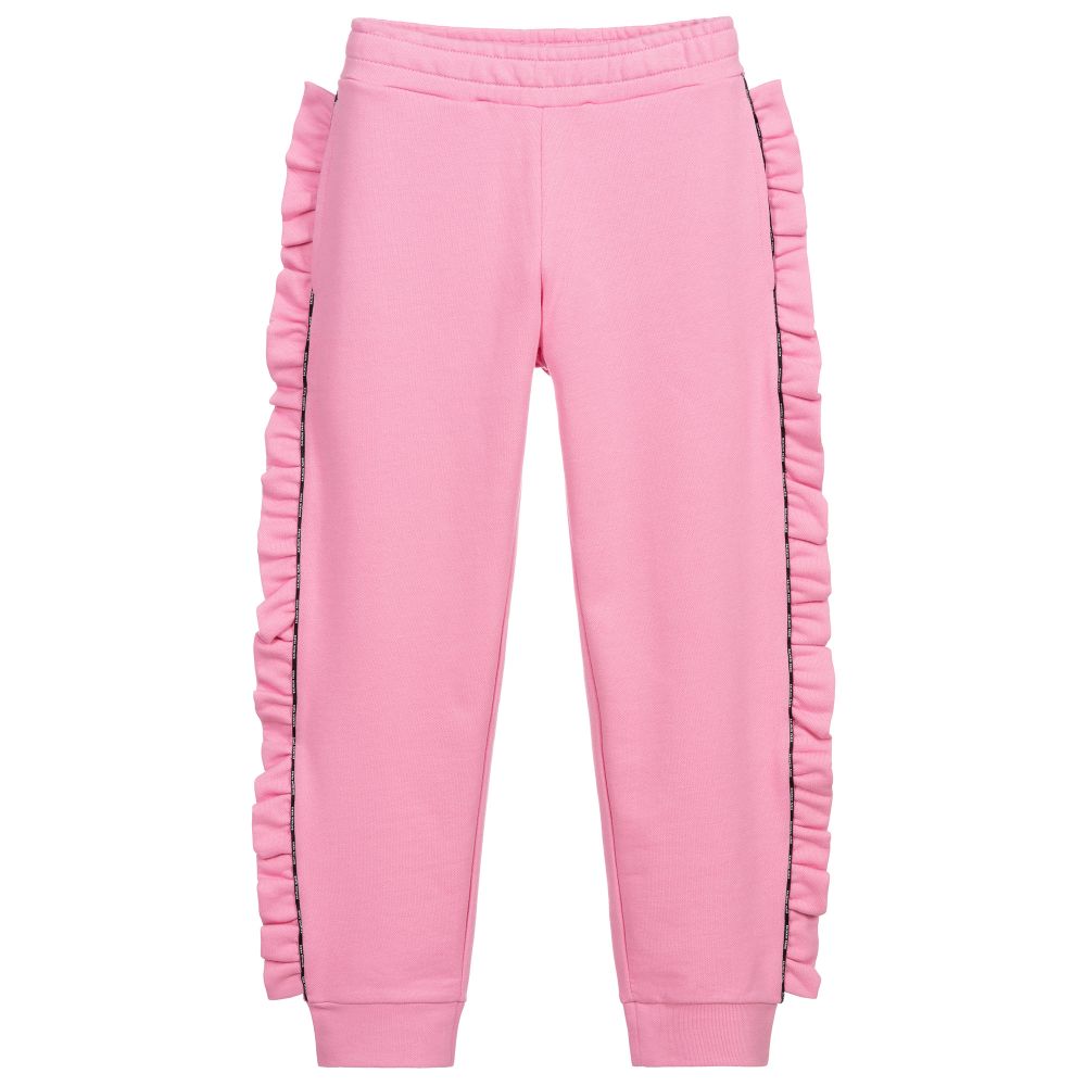 Balmain - Teen Pink Logo Joggers | Childrensalon