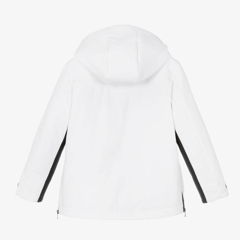 Balmain-Teen White & Black Ski Jacket | Childrensalon Outlet