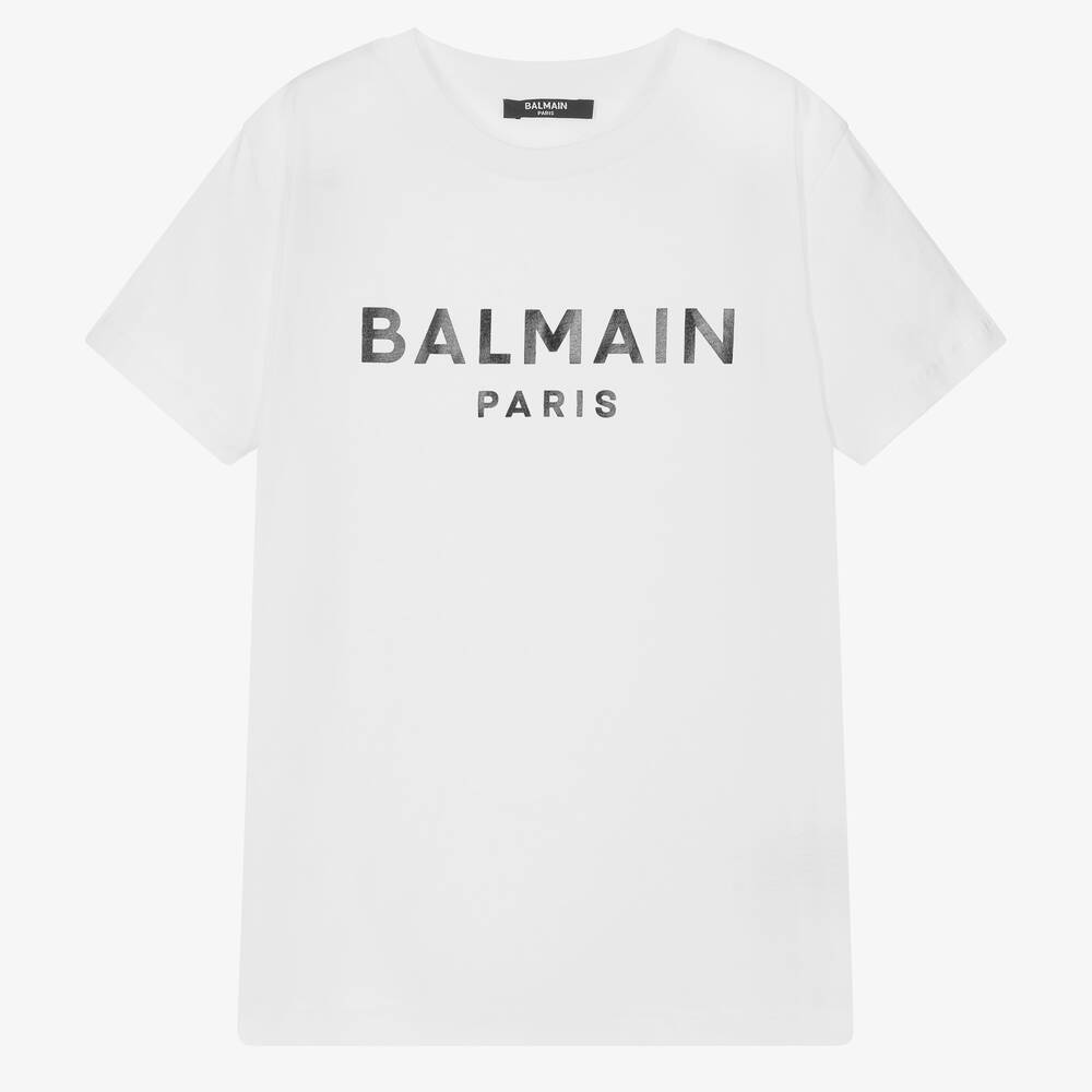 Balmain - Weißes Teen T-Shirt aus Baumwolle | Childrensalon