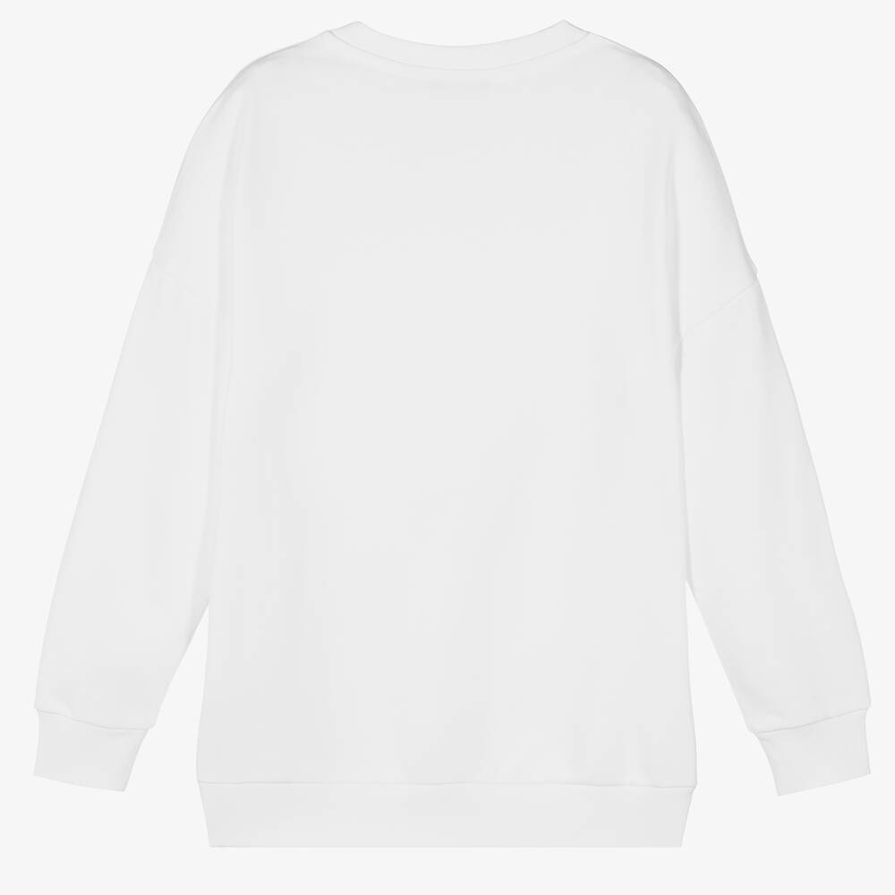 Balmain-Белый свитшот для подростков | Childrensalon Outlet