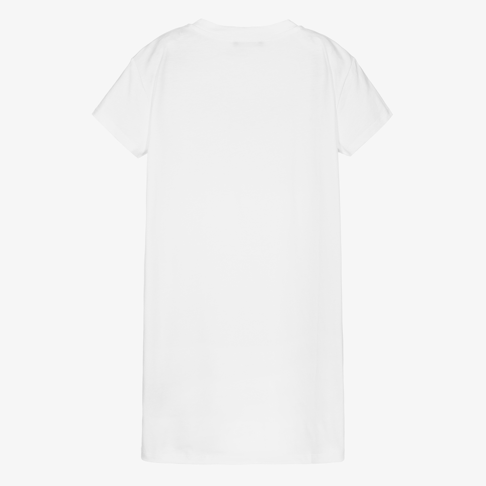 Balmain-Белое платье-футболка для подростков | Childrensalon Outlet