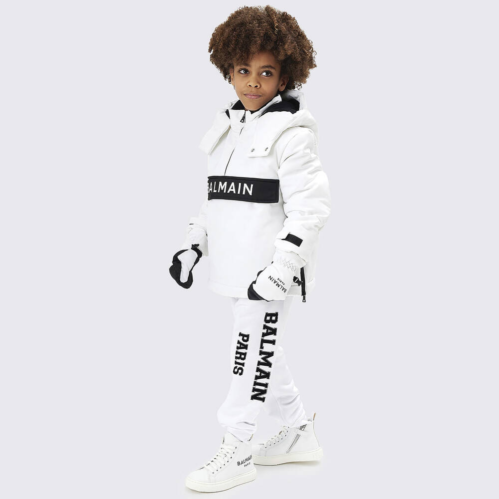 Balmain-Черно-белая лыжная куртка | Childrensalon Outlet