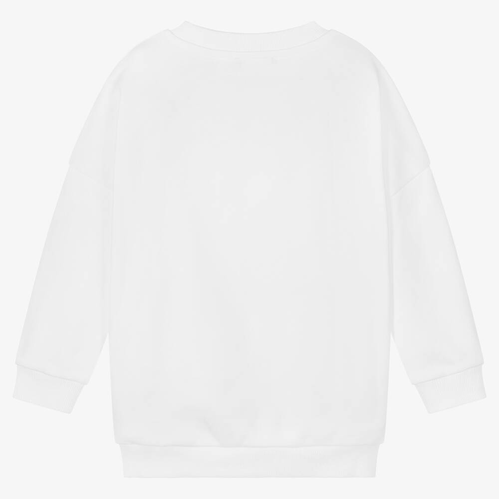 بالمان -سويتشيرت قطن لون أبيض | Childrensalon Outlet