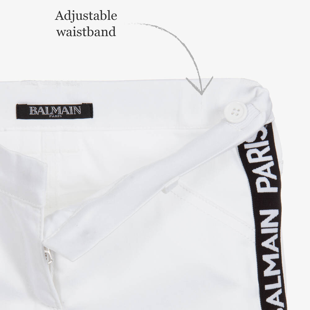 Balmain/バルマン｜モノグラム コットン スキニー フィット ショーツ