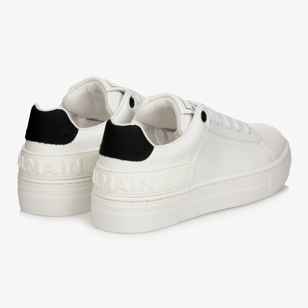 balmain white trainers