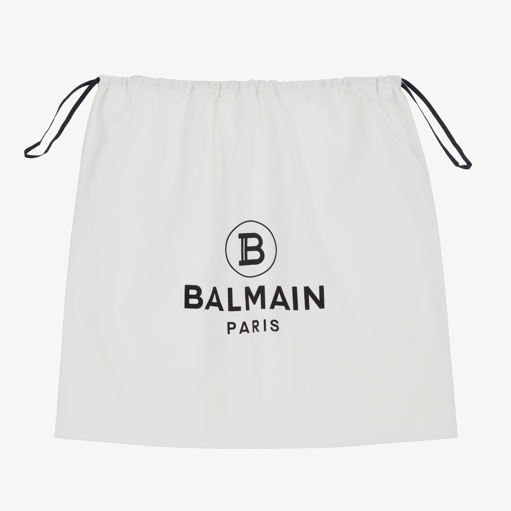 balmain white trainers