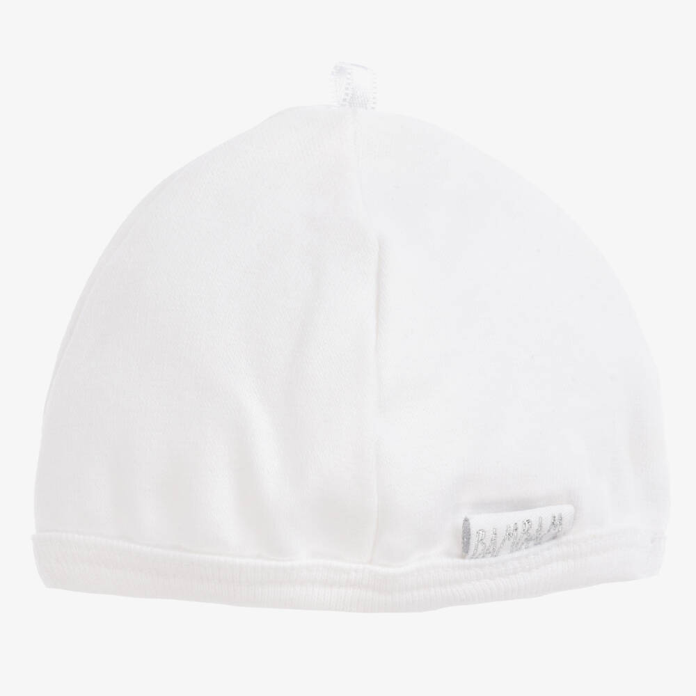 Bam Bam-Girls Soft White Cotton Cap | Childrensalon Outlet