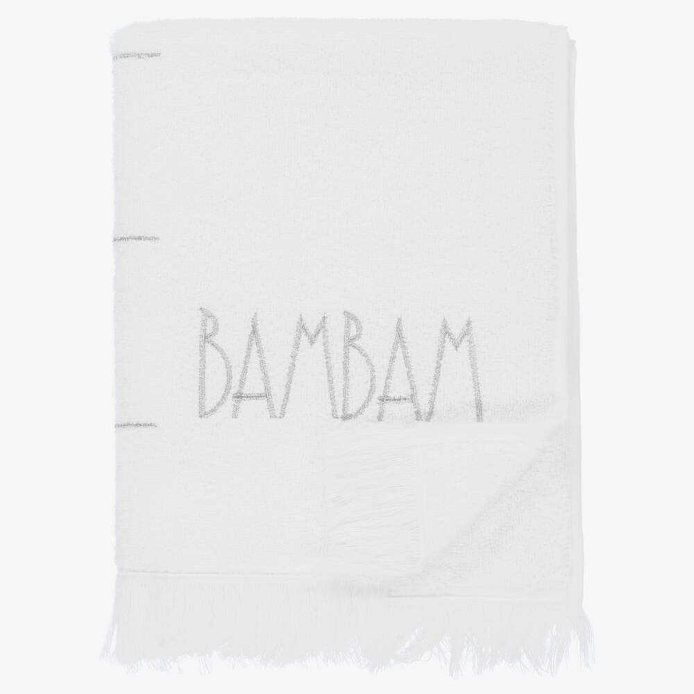 Bam Bam-White See How I Grow Towel (125cm) | Childrensalon Outlet
