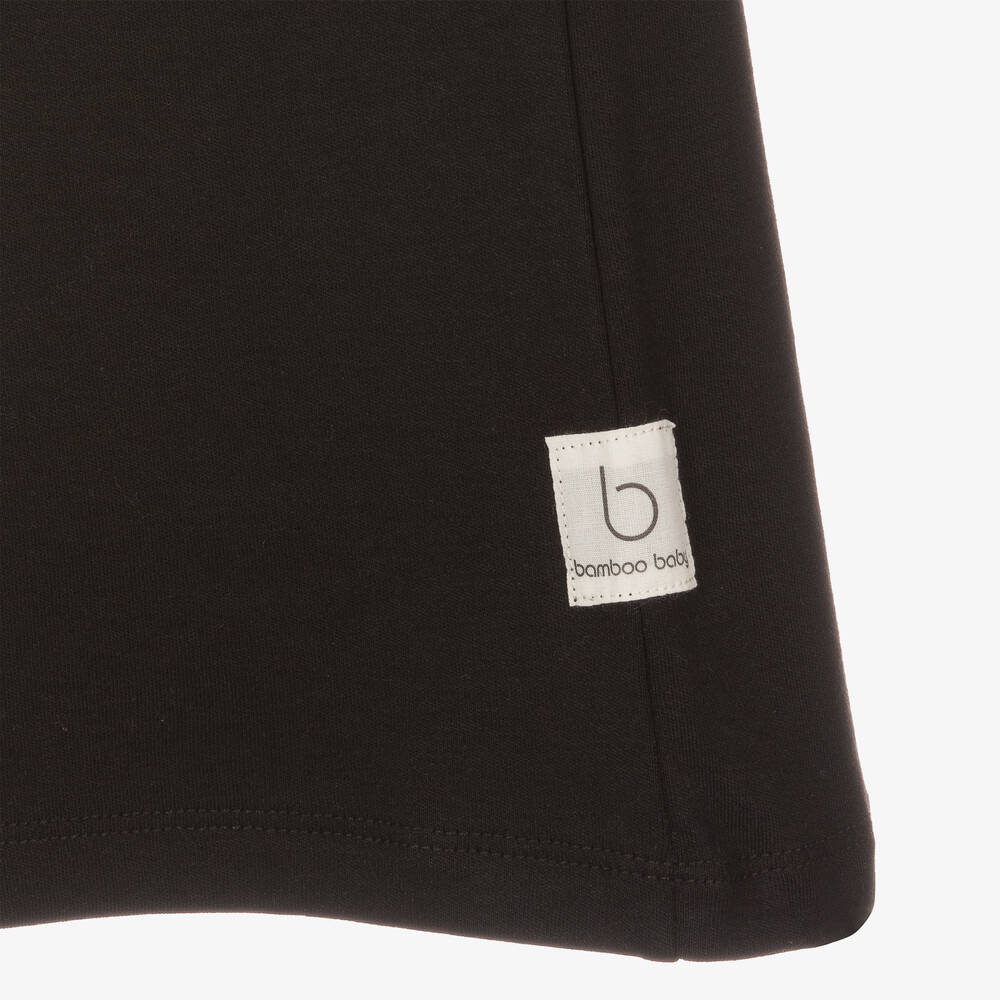 Bamboo Baby-Black Organic Cotton Culottes | Childrensalon Outlet