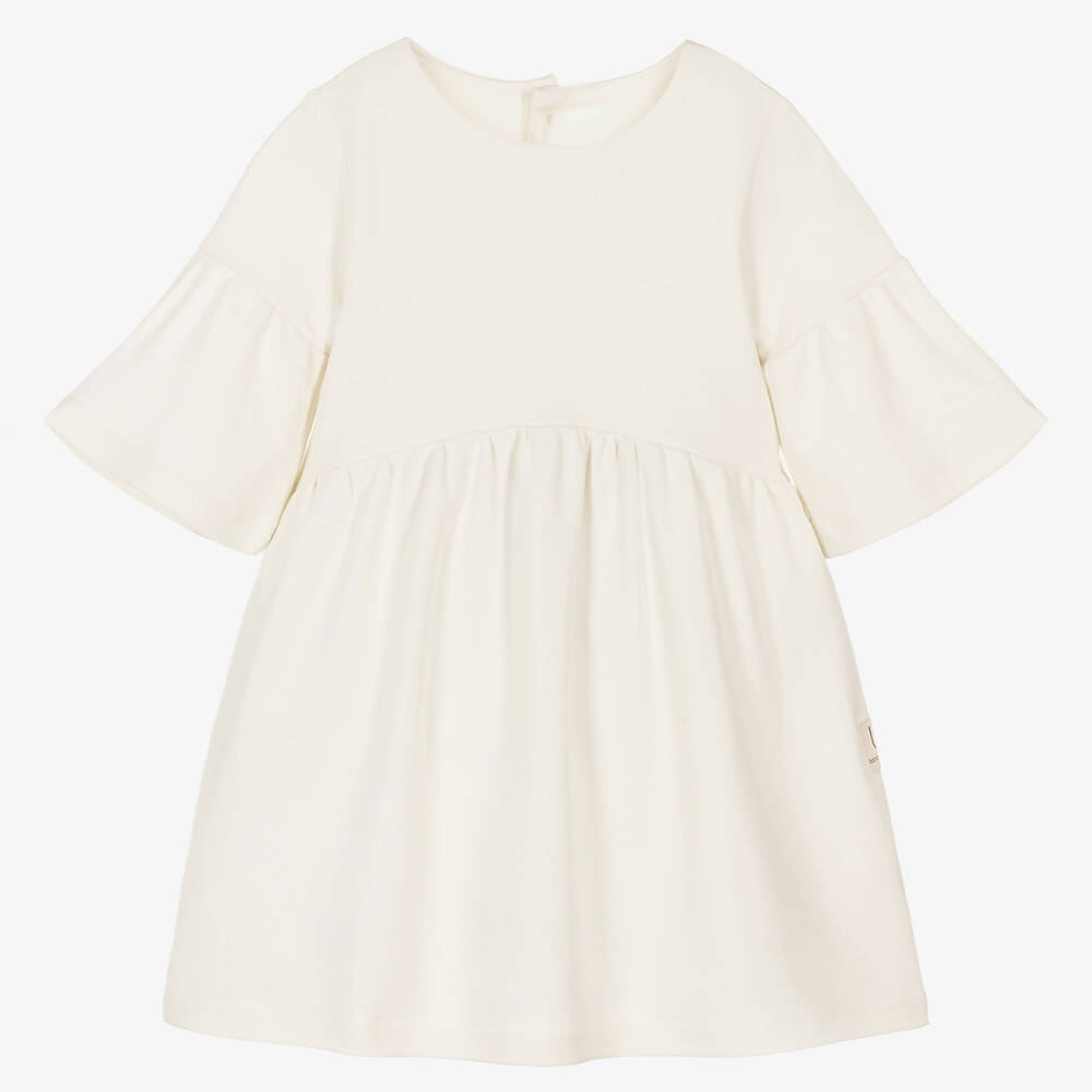Bamboo Baby-Ivory Organic Cotton Dress | Childrensalon Outlet