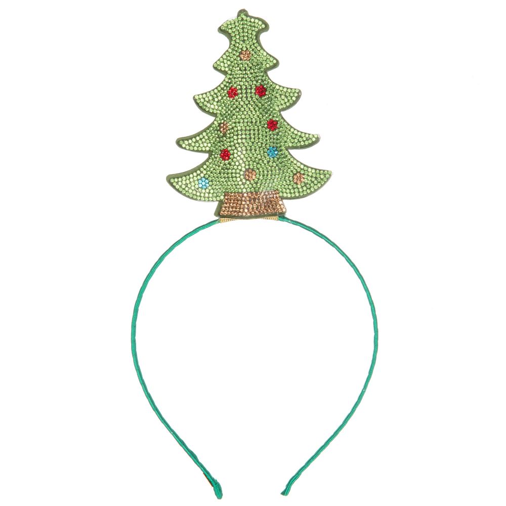 Bari Lynn - Ободок для волос зеленого цвета «Рождественская елка» | Childrensalon