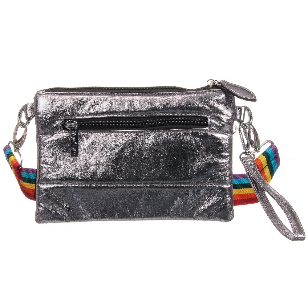 Bari Lynn - حقيبة حزام لون فضّي للبنات (22سم) | Childrensalon