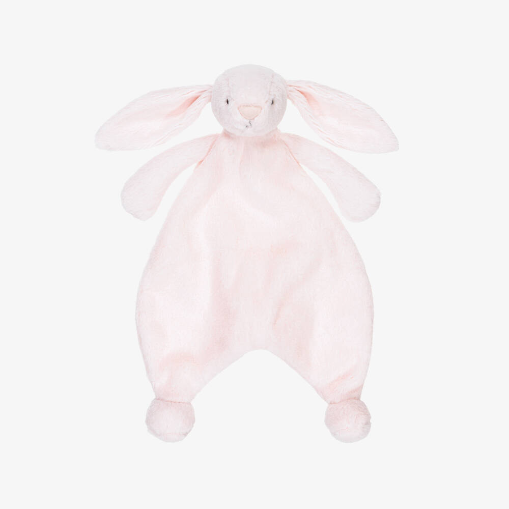 Jellycat-Bashful Pink Bunny Faux Fur Comforter (27cm) | Childrensalon Outlet
